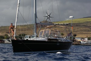 Sailed to Hawaii summer 2014. Moored off Lahaina, Maui.